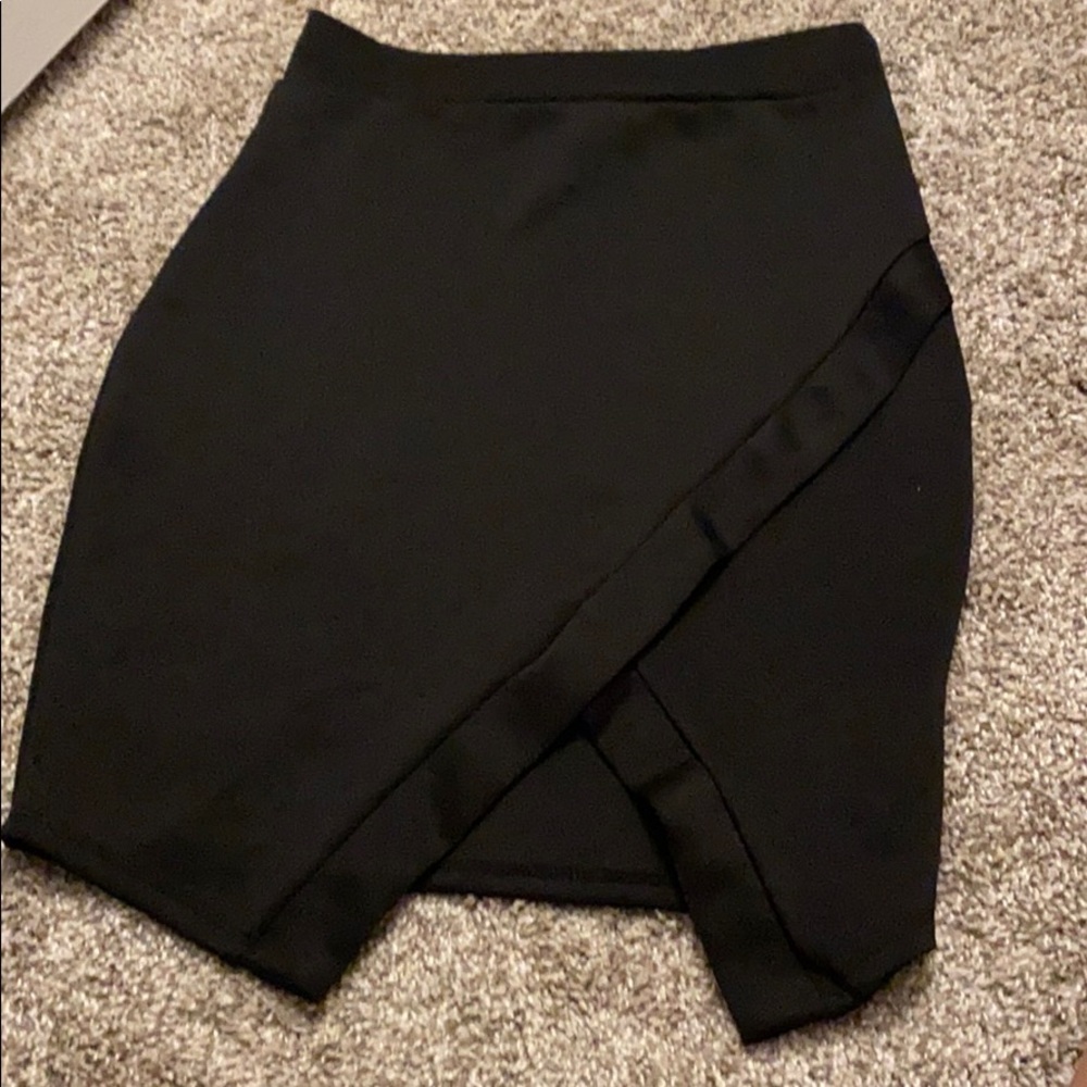 Black Asymmetrical Skirt